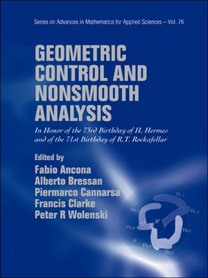 cover image of Geometric Control and Nonsmooth Analysis